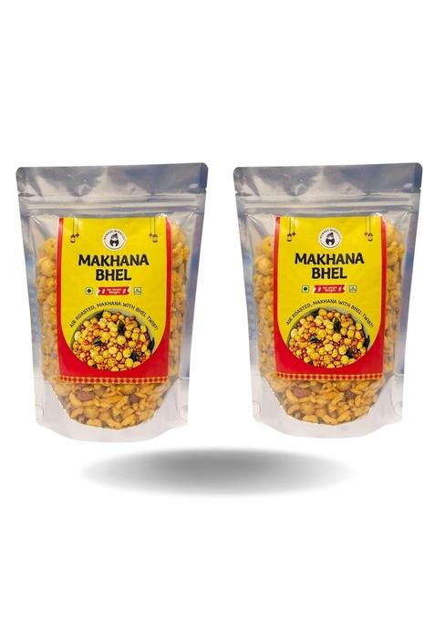 Momade Miracles Makhana Bhel 180g (PACK OF 2) | (Foxnut) Diet Mixture Namkeen Gluten free & Savouries High Protein Party Snack Delightfully Ready to Eat Snacks