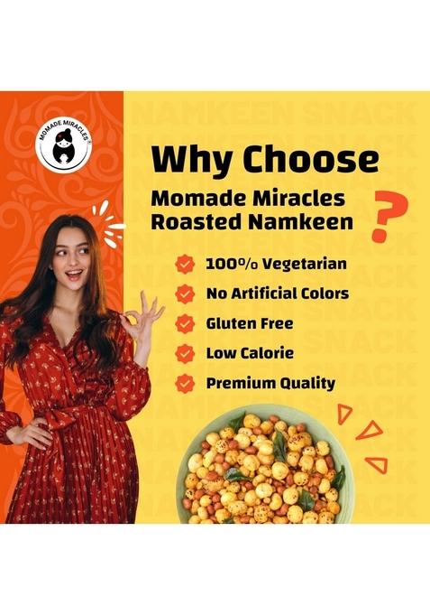 Momade Miracles Makhana Bhel 180g (PACK OF 2) | (Foxnut) Diet Mixture Namkeen Gluten free & Savouries High Protein Party Snack Delightfully Ready to Eat Snacks