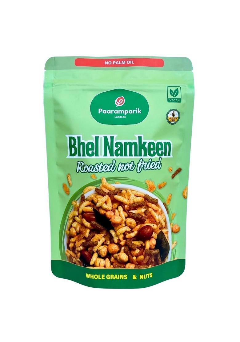 Paaramparik Laddoos Millets Bhel Namkeen 100 gm| Roasted Healthy Snack with Rice Murmura, Jowar, Ragi, Peanut, Chana| Indian Snack, No Palm Oil