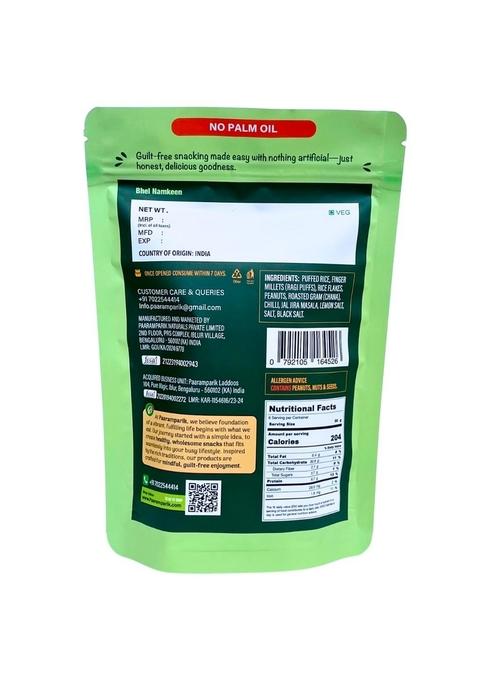 Paaramparik Laddoos Millets Bhel Namkeen 100 gm| Roasted Healthy Snack with Rice Murmura, Jowar, Ragi, Peanut, Chana| Indian Snack, No Palm Oil