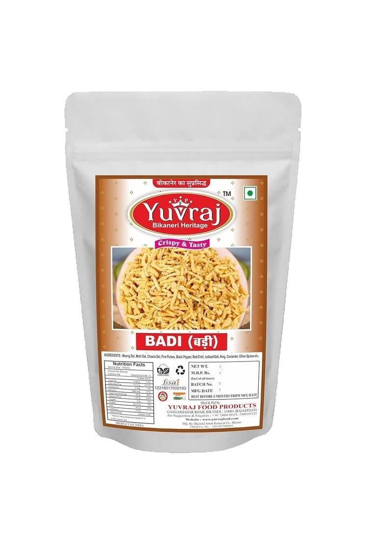 Yuvraj Food Product Moong Badi Rajasthani Marwari Badiya hand made by Bikaneri sukha sabji Free kasuri Methi pouch 400 gm pack