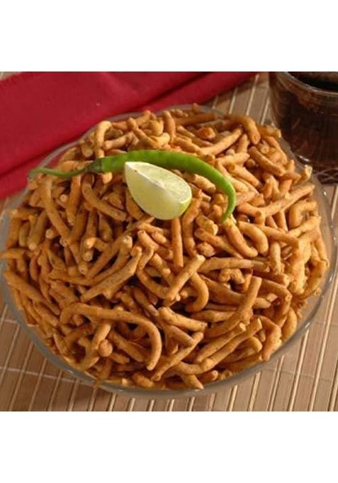 Organic Orchard Rajasthani Special Khokha Sev/Jadi Sev 400 g | Spicy Namkeen Stick Made with All Natural Ingredients No Palm Oil Perfect Topping For Foods Sabji