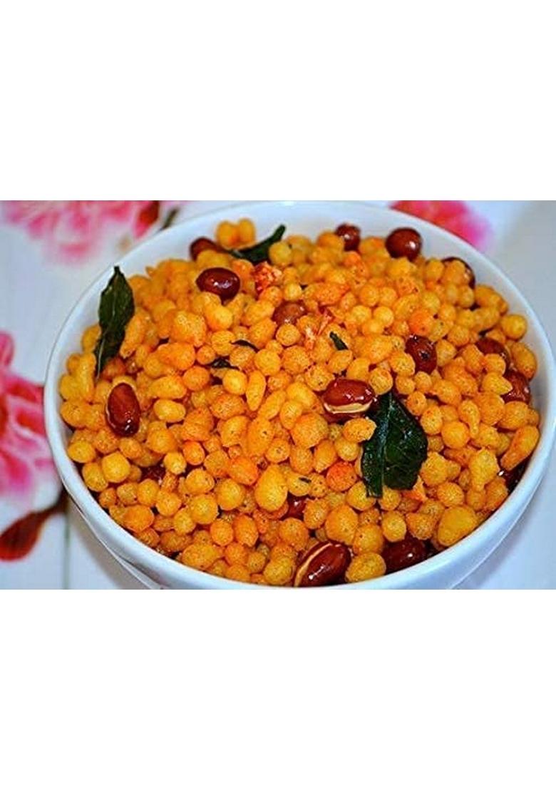 VEDANK Khara Boondi, Spicy Snack Foods(Home Made) |Spicy Besan South Indian Namkeen And snacks mixture (500)