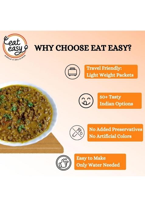 Eat Easy Ready to Moong Masala 85g (Pack of 2) Healthy Instant Dal Snack, Spicy Vegetarian Meal, No Preservatives, Quick Indian Dish