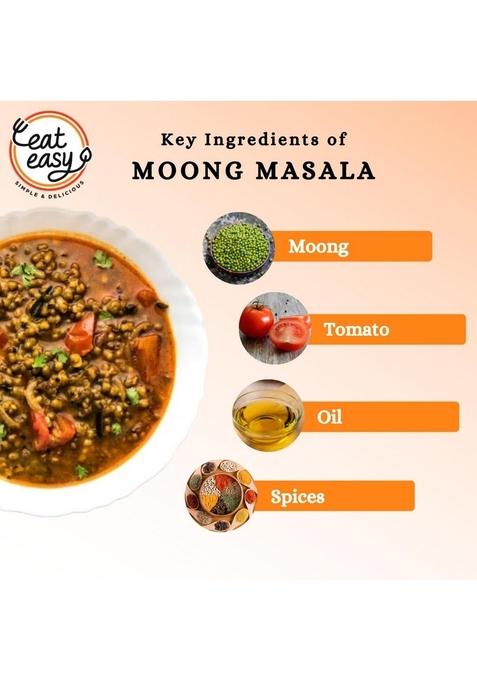 Eat Easy Ready to Moong Masala 85g (Pack of 2) Healthy Instant Dal Snack, Spicy Vegetarian Meal, No Preservatives, Quick Indian Dish