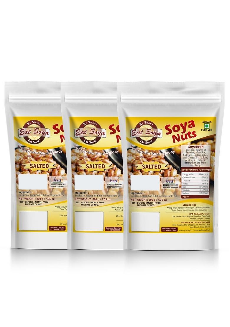EAT SOYA Soya...BE SMART Roasted Soy Nuts(Simple Salted)