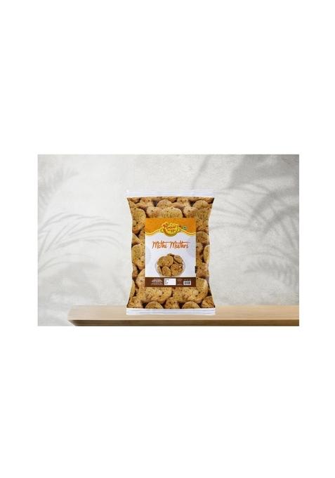 Mmaa's Veggie Crispy Crunchy Methi Mathri | Chips Snacks Namkeen Ready to eat Matthi Party Authentic Handmade Matri from Rajasthan No Preservatives-150g*2Pack