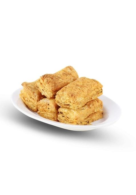 GHOTARAM Baker's Classic Bombay Plain Khari Puff/Flaky Puff Pastry Batti, Teatime Snack|Mouth-Watering Snack|Biscuits/Cookies/Namkeen/Chai-Coffee Snack-300g(150g*2Pac)