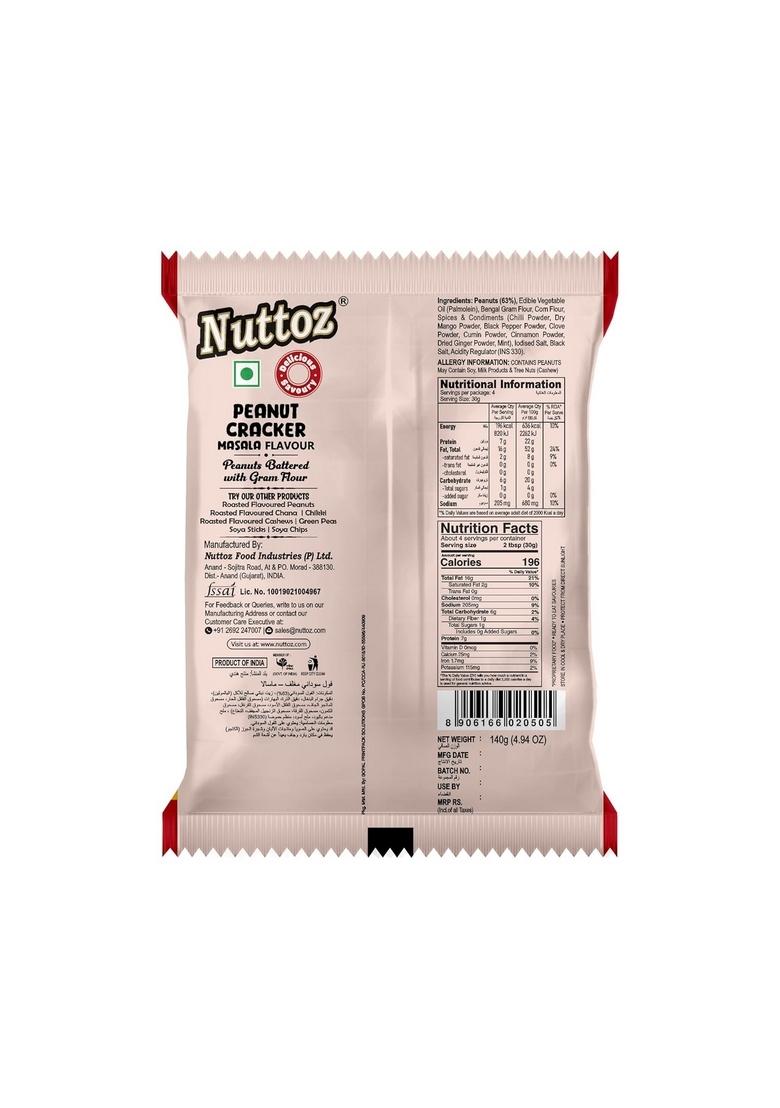 NUTTOZ Peanut Cracker Masala