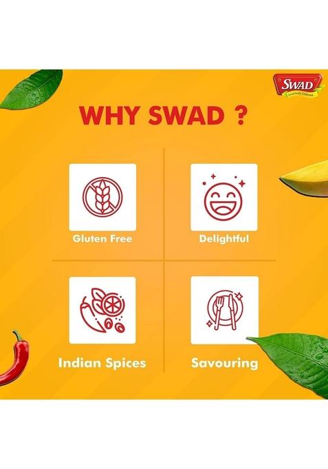Swad Ready 2 Eat Curried Patra | Convenient Microwaveable To Meal in 5 Minutes No Added Preservatives, Artificial Colours, or Flavours Vegetarian Delight 400g (Pack of 2)