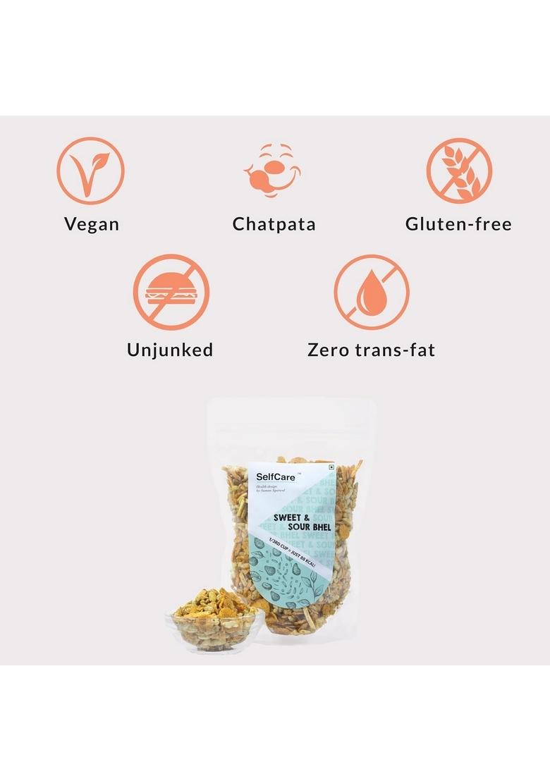 SelfCare By Suman Agarwal Sweet & Sour Bhel Pack of 1 200g | Roasted