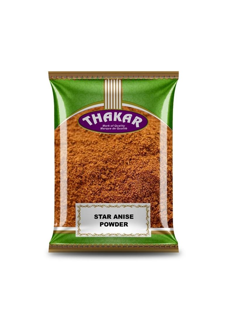 THAKAR Star Anise Chakra Phool Powder 50g | Licorice Flavour Spice Indian Biryani.Masala Masala Tea Asian Cooking Authentic Mughlai.Masala.
