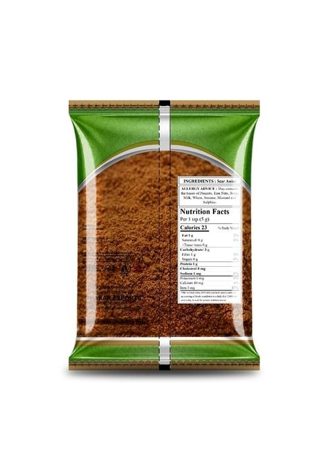 THAKAR Star Anise Chakra Phool Powder 50g | Licorice Flavour Spice Indian Biryani.Masala Masala Tea Asian Cooking Authentic Mughlai.Masala.