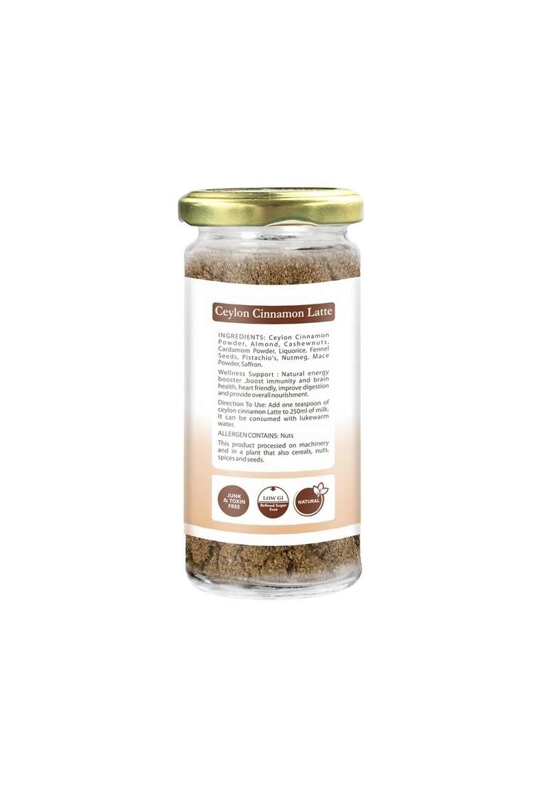 Dawn Lee Ceylon Cinnamon Latte- Premier Protein Shake Caffeine Free- Chai Tea Latte powder- Milk- Energy Drink- Gluten Instant 100GM/ 3.52OZ - Indya