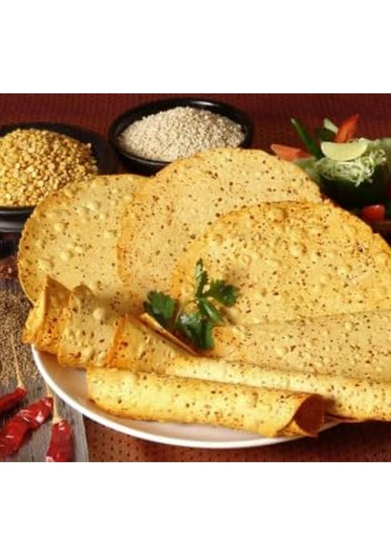RAJASTHAN DESI FOOD CART BAZAAR Moong Papad Handmade, Spicy Rajasthani Flavor, Perfect for Roasting, Frying, or Serving as Masala