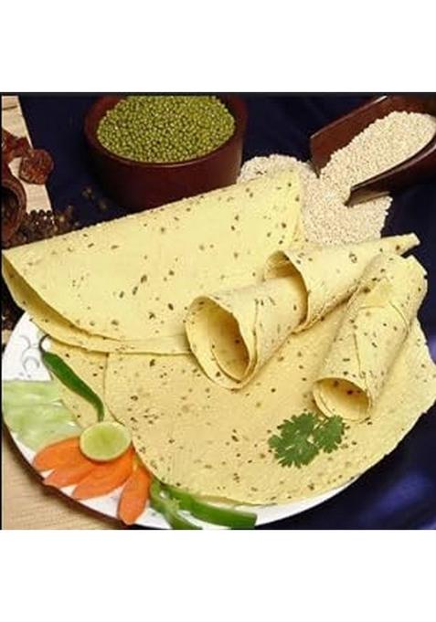 RAJASTHAN DESI FOOD CART BAZAAR Moong Papad Handmade, Spicy Rajasthani Flavor, Perfect for Roasting, Frying, or Serving as Masala