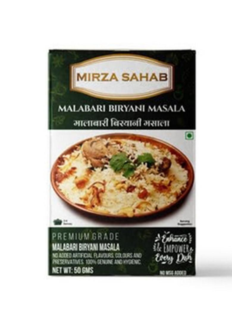 Mirza Sahab Malabari Biryani Masala | Aromatic Spice Mix for Mutton & Chicken Authentic Kerala Malabar 50g