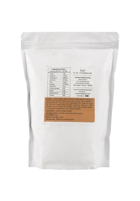 ZYVIA White Sesame Seeds 1kg | Safed Til for Eating Raw Whole Pure & Natural Organic Rich in Nutrients Indian Spices Masala