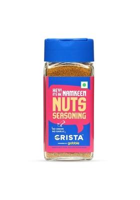 CRISTA Namkeen Nuts Seasoning | Healthy & Flavourful Snack Option Mixed Spices Blend Fresh Zero added Colours, Fillers, Additives Preservatives No Onion Garlic 50 gms