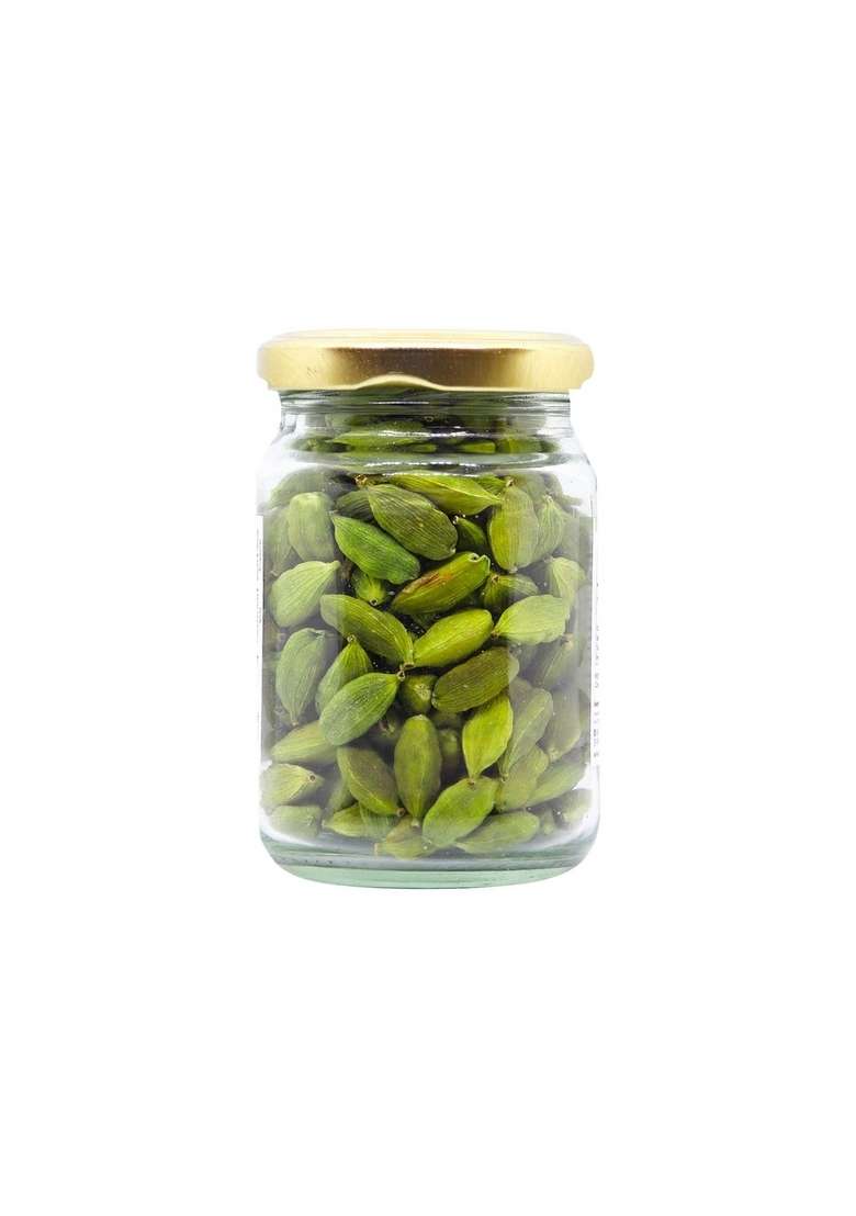 TASSYAM Organics Premium Green 9mm+ Cardamoms 100 Grams (2X 50 Grams) | Extra Bold Hari Elaichi - Indya
