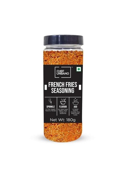 CHEF URBANO French Fries Seasoning 180g | Instant Spice Mix for Fries, Pizza, Pasta, Chips, Popcorn Masala Seasonings, Spicy African Piri Powder All Purpose Premium Herbs and Spices