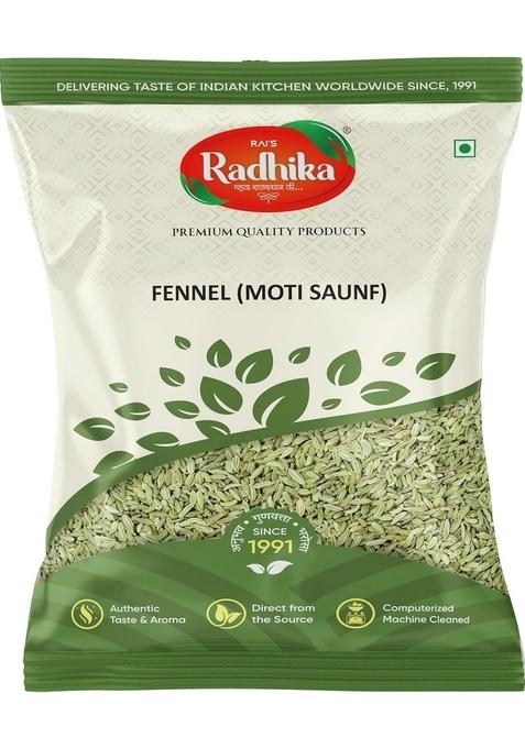 RAI S RADHIKA Fennel Seed Moti Sounf 500g - Natural Green, Clean & Aromatic Saunf for Mouth Freshener Cooking Purpose