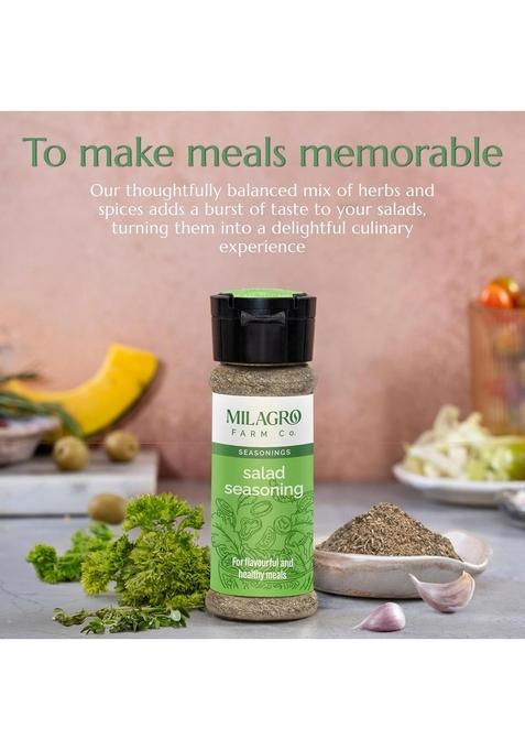 Milagro Farm Company Salad Seasoning 40g, Natural Herb & Spice Blend, Vegan, Gluten-Free, All-Purpose for Salads, Vegetables, Fruits, Sandwiches, Dressings Healthy Cooking