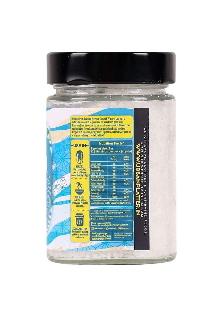 urban platter Korean Solar Sea Salt, 250g - Indya