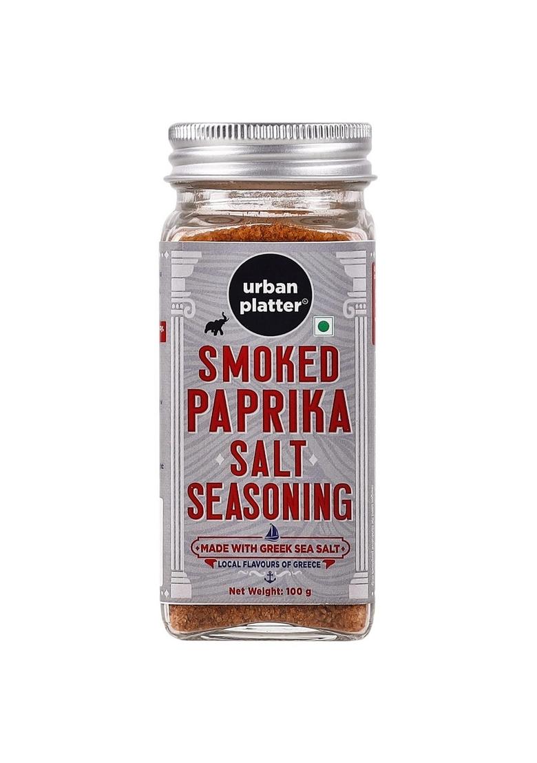urban platter Smoked Paprika Salt Seasoning, 100g (Product of Greece, Greek Sea Salt, Naturally Cold Smoked, Season Vegetables)