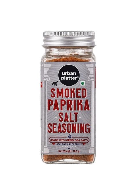 urban platter Smoked Paprika Salt Seasoning, 100g (Product of Greece, Greek Sea Salt, Naturally Cold Smoked, Season Vegetables)