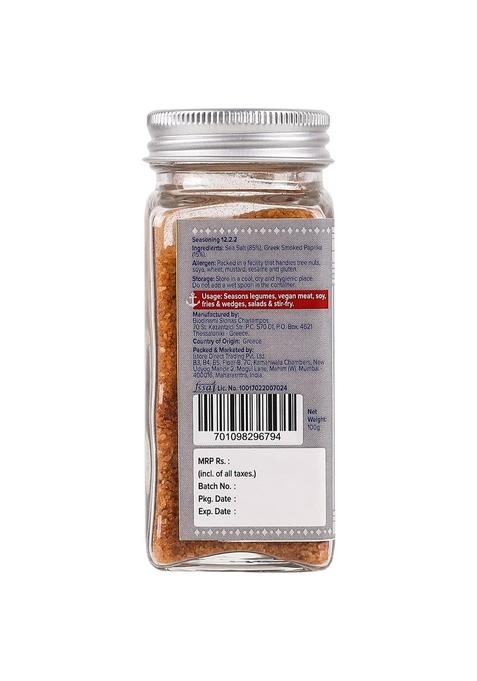 urban platter Smoked Paprika Salt Seasoning, 100g (Product of Greece, Greek Sea Salt, Naturally Cold Smoked, Season Vegetables)