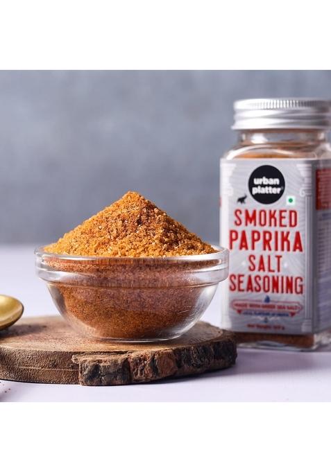 urban platter Smoked Paprika Salt Seasoning, 100g (Product of Greece, Greek Sea Salt, Naturally Cold Smoked, Season Vegetables)