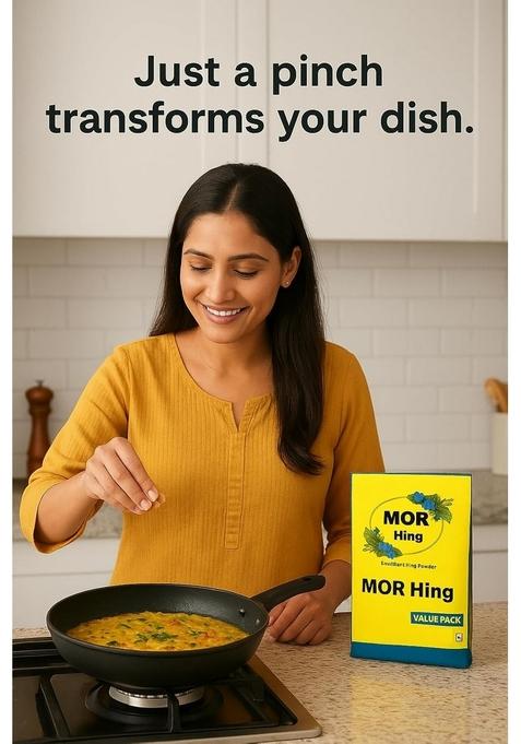 The Seasons Mor Super Strong Bandhani Hing Powder 500g | Hathras-Style Kadak Compounded Asafoetida Premium Aromatic Heeng for Tadka, Dal, Sabzi & Sambar