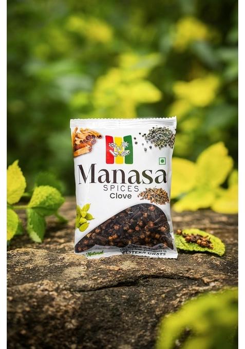 Manasa SPICES Premium Natural Cloves for Cooking- 100gm, Whole Clove, Sourced from Western Ghat, Baking, Beverages, Ayurvedic remedies, Fresh, Aromatic & Antioxidant-Rich