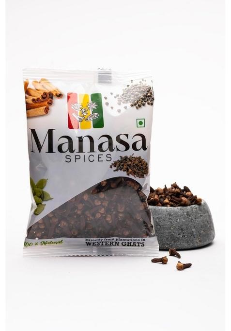 Manasa SPICES Premium Natural Cloves for Cooking- 100gm, Whole Clove, Sourced from Western Ghat, Baking, Beverages, Ayurvedic remedies, Fresh, Aromatic & Antioxidant-Rich