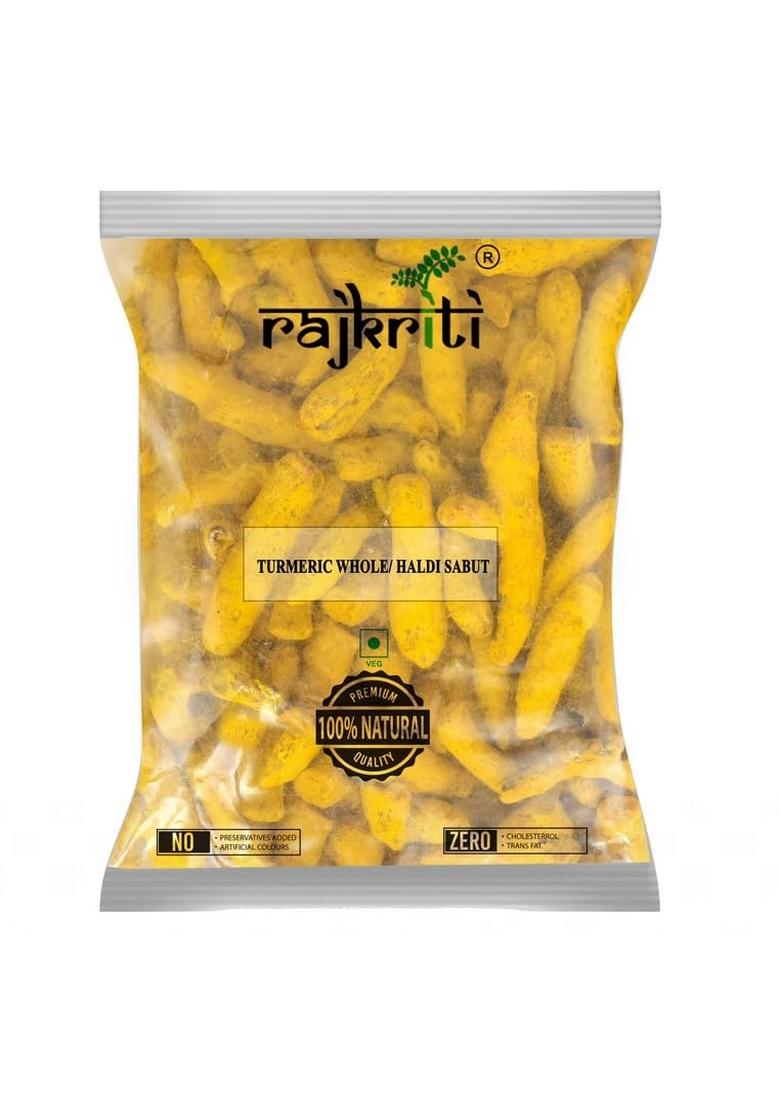 RAJKRITI Popular Dried Turmeric Sticks (Haldi) Whole, 500g