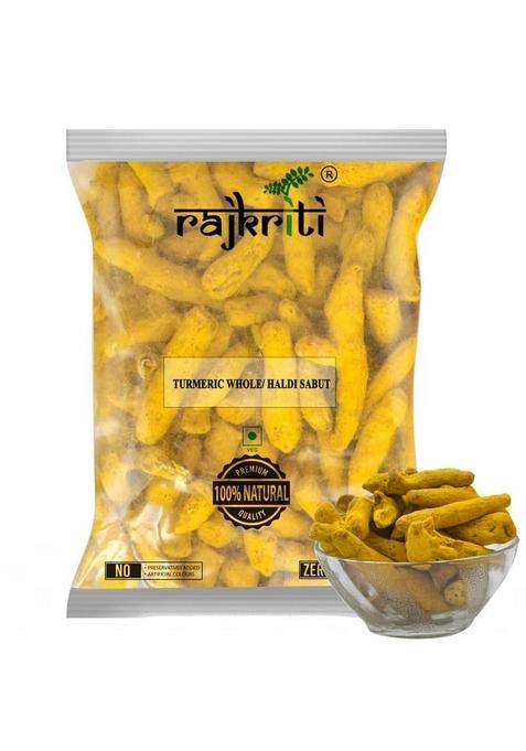 RAJKRITI Popular Dried Turmeric Sticks (Haldi) Whole, 500g