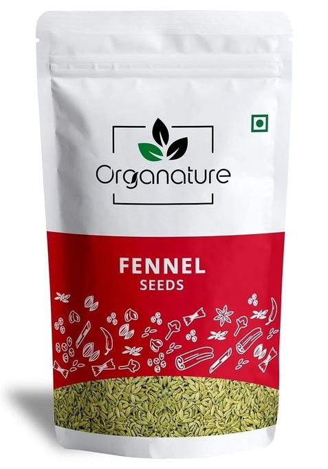 Organature Fresh & Natural Fennel Seeds 400g | Saunf Variyali Whole Indian Spices with Authentic taste Strong Aroma