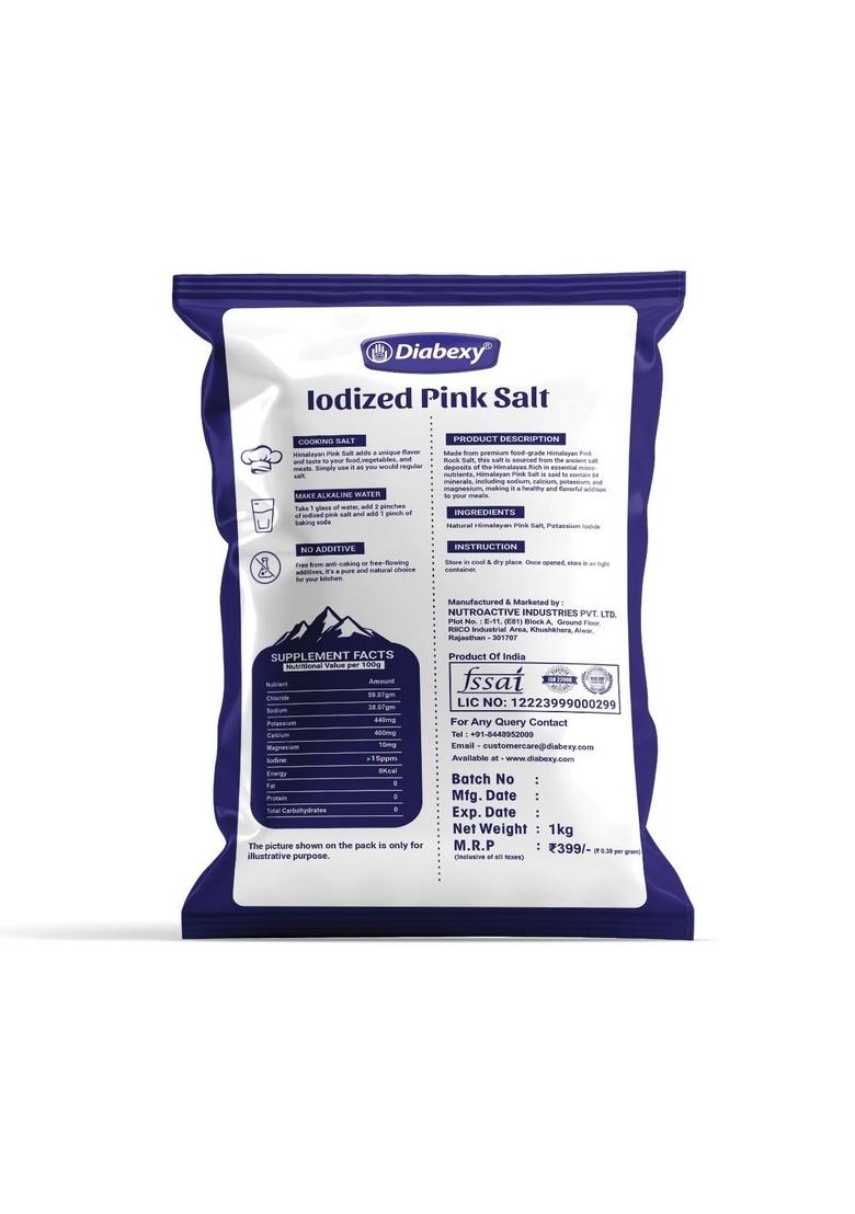 diabexy Iodized Himalayan Pink Salt