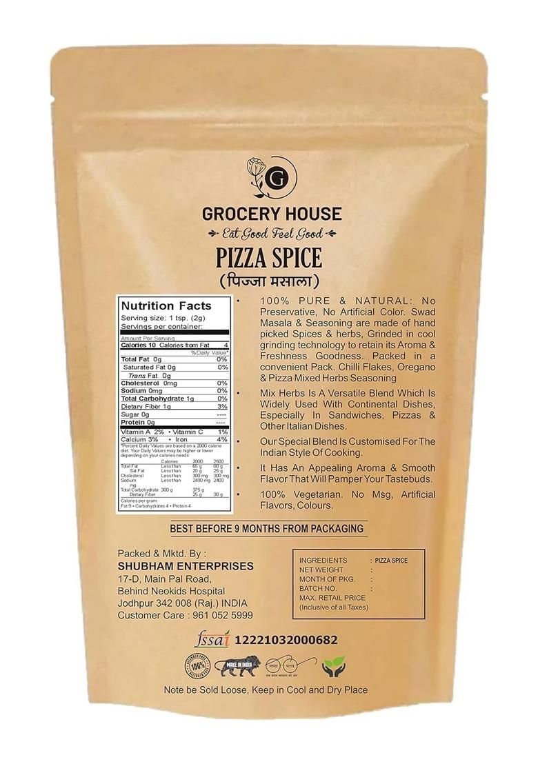 Grocery House Pizza Spice Mix Herbs Oregano Seasoning (Pack of 500 gram)