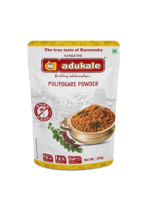 Adukale Puliyogare Powder | Traditional Karnataka Rice Mix Temple-Style Flavor No Palm Oil or Preservatives 200g
