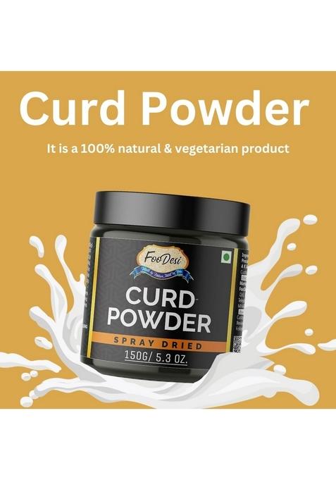FOODESI Instant Curd Powder, 150g | Natural & Pure Dahi Powder Ready-to-Make Mix