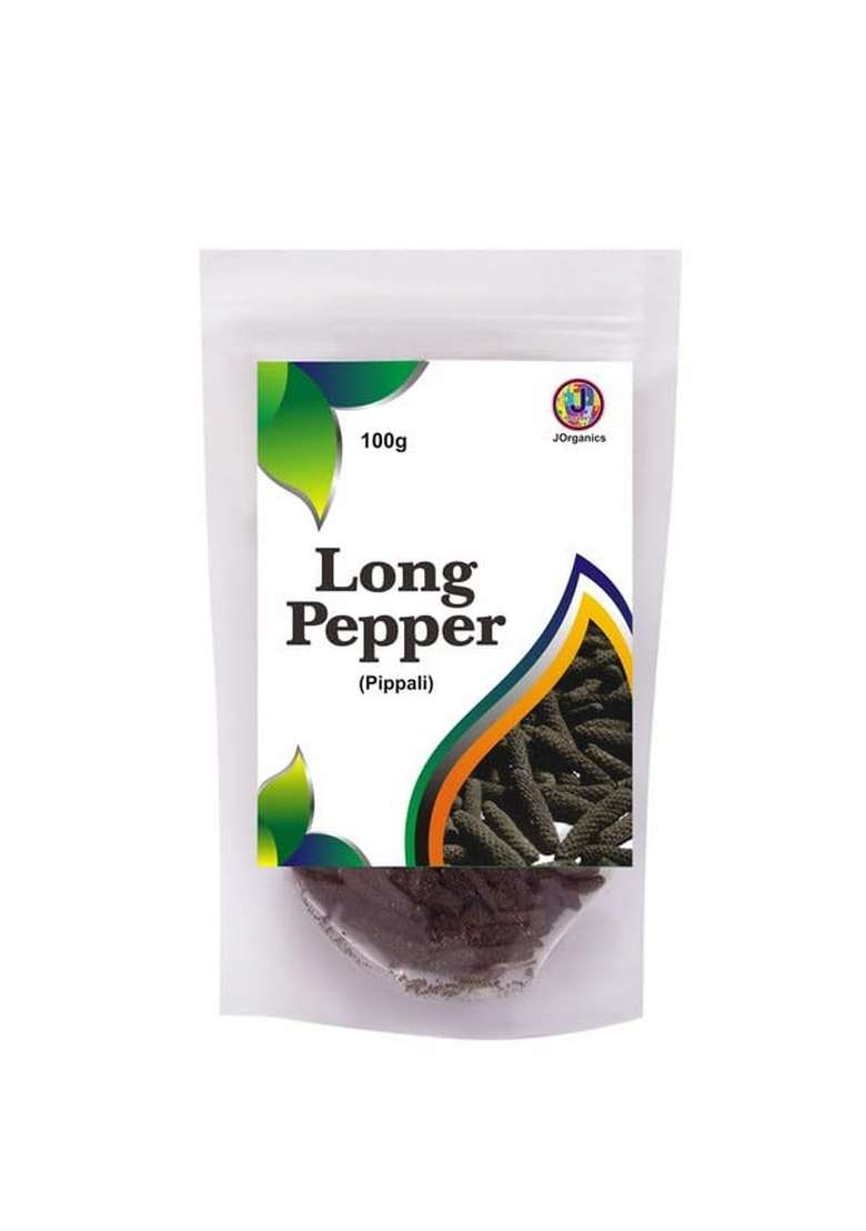 J Organics Whole Long Pepper | Pippali, Pipal Badi, Arisi Thippili, Lindi Pippar - 100g - Indya
