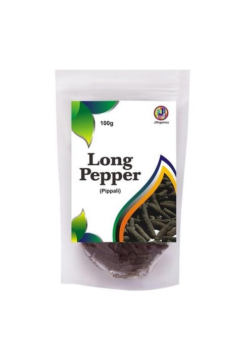 J Organics Whole Long Pepper | Pippali, Pipal Badi, Arisi Thippili, Lindi Pippar - 100g