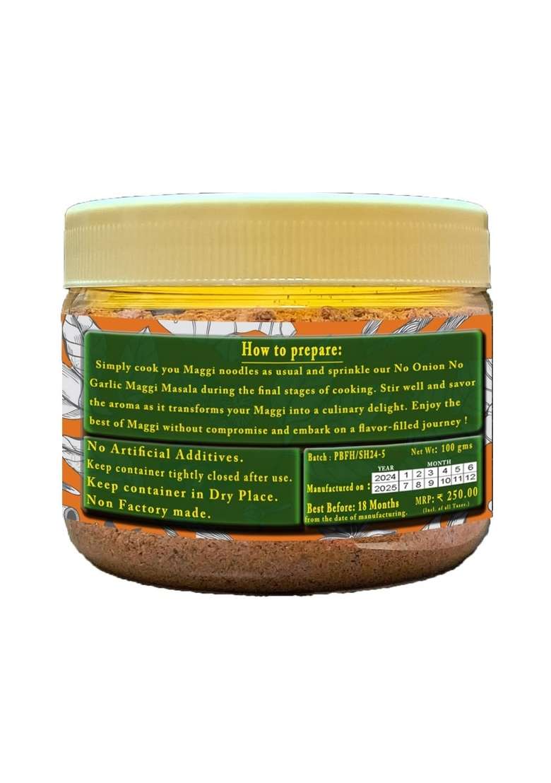 Pure Blends Jain Noodles Masala | All-In-One Without Onion & Garlic (100Gm) - Indya