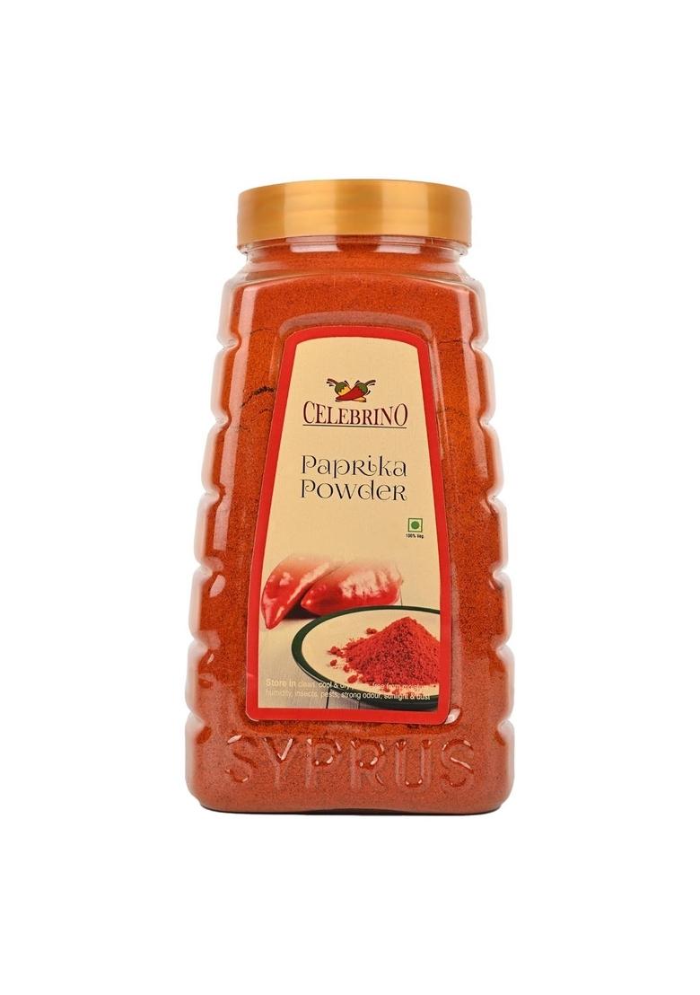 CELEBRINO Paprika Powder 400g Jar | Rich, Smoky & Vibrant Spice for Cooking Seasoning Fresh Flavourful Dried Chillies with Zero Added Colours Additives Preservatives Flavour Aroma