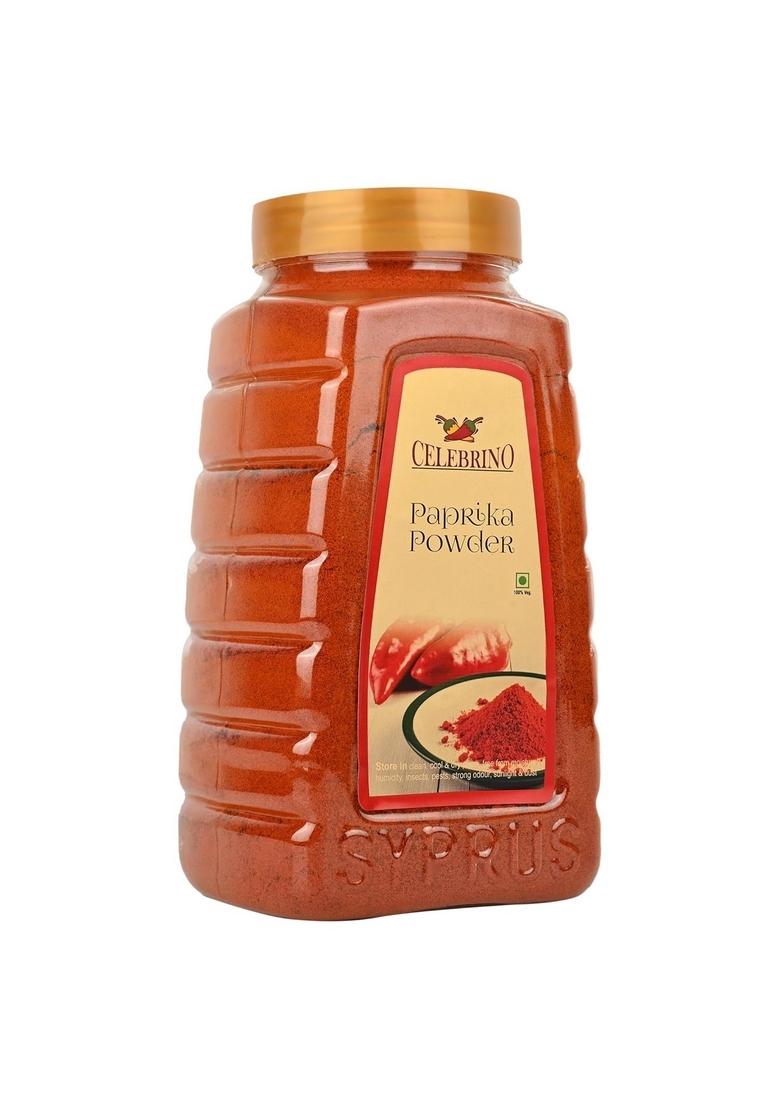 CELEBRINO Paprika Powder 400g Jar | Rich, Smoky & Vibrant Spice for Cooking Seasoning Fresh Flavourful Dried Chillies with Zero Added Colours Additives Preservatives Flavour Aroma