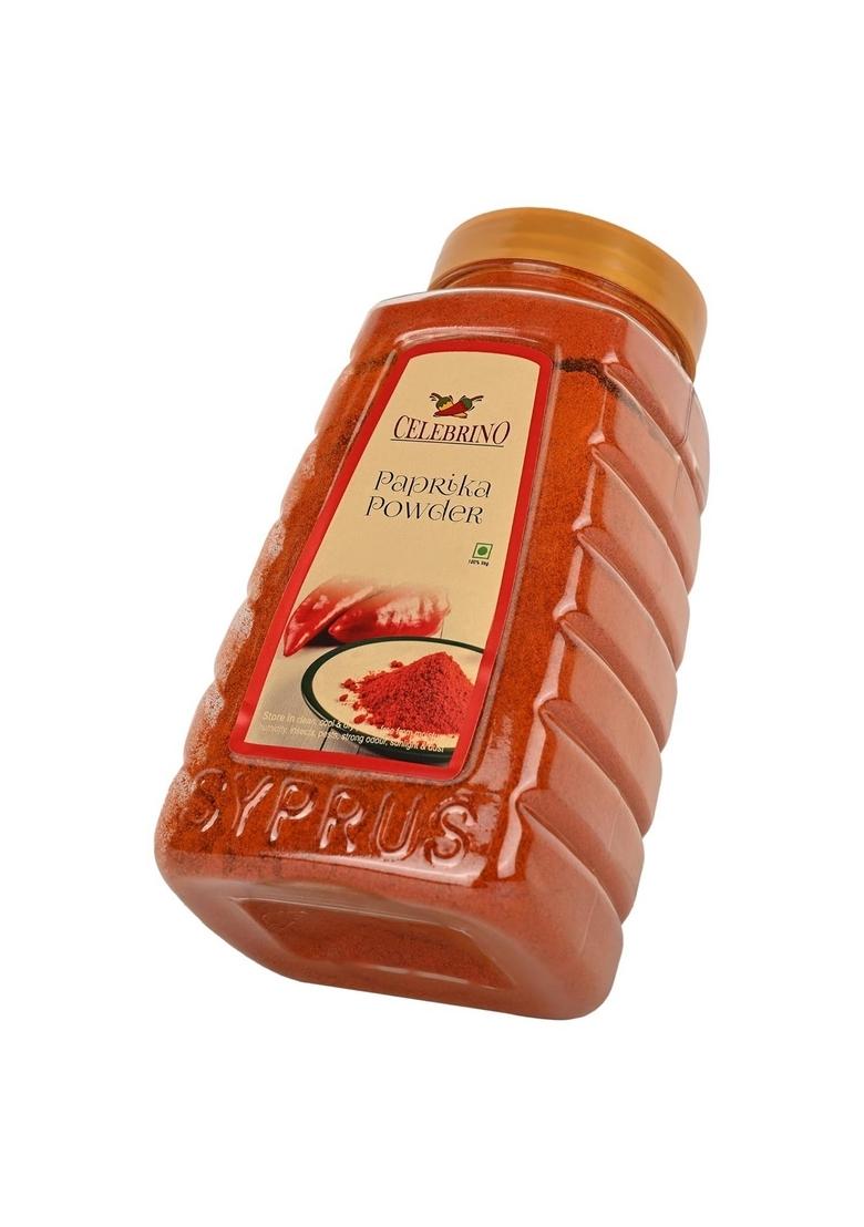 CELEBRINO Paprika Powder 400g Jar | Rich, Smoky & Vibrant Spice for Cooking Seasoning Fresh Flavourful Dried Chillies with Zero Added Colours Additives Preservatives Flavour Aroma