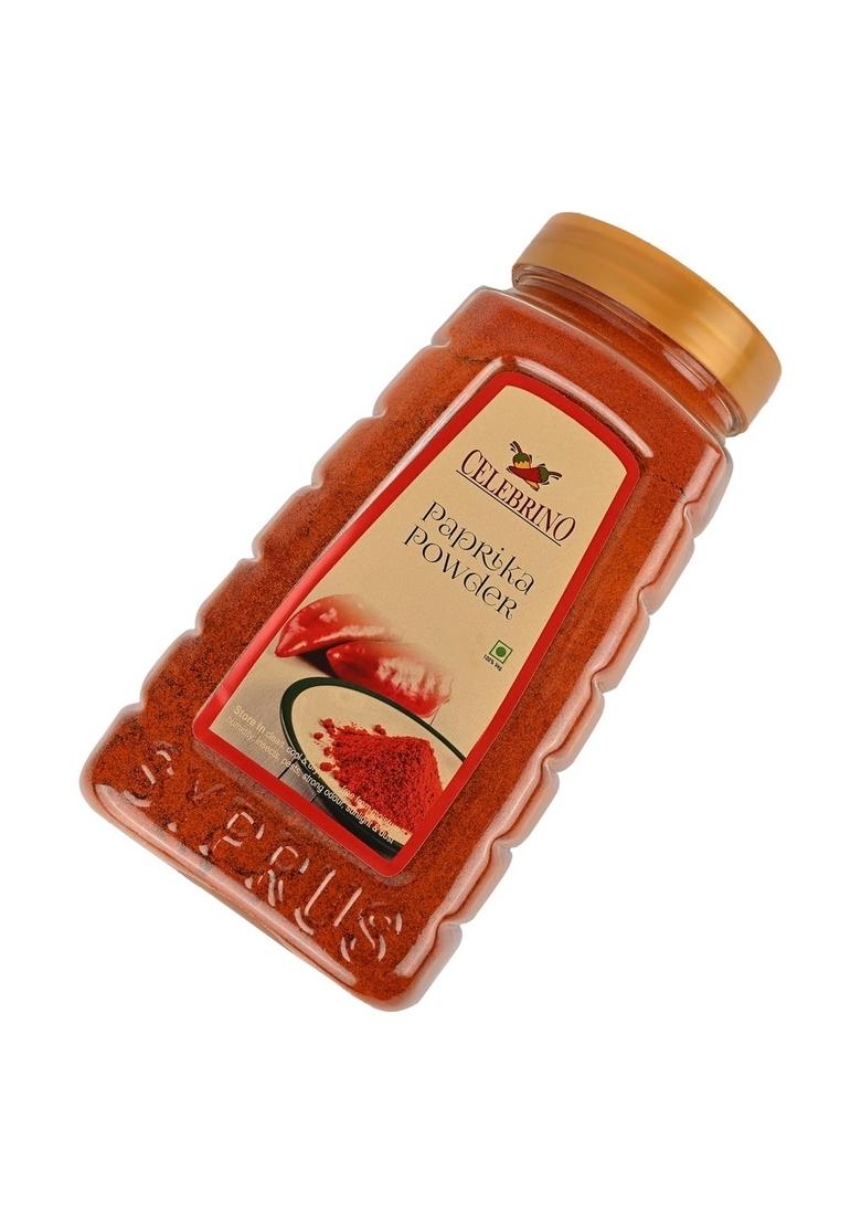 CELEBRINO Paprika Powder 400g Jar | Rich, Smoky & Vibrant Spice for Cooking Seasoning Fresh Flavourful Dried Chillies with Zero Added Colours Additives Preservatives Flavour Aroma
