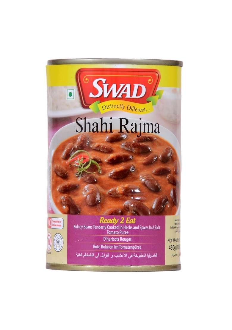 Swad Ready to Eat Shahi Rajma Instant Mix Vegetarian with No Added Preservative and Colours - 450 gm - Indya